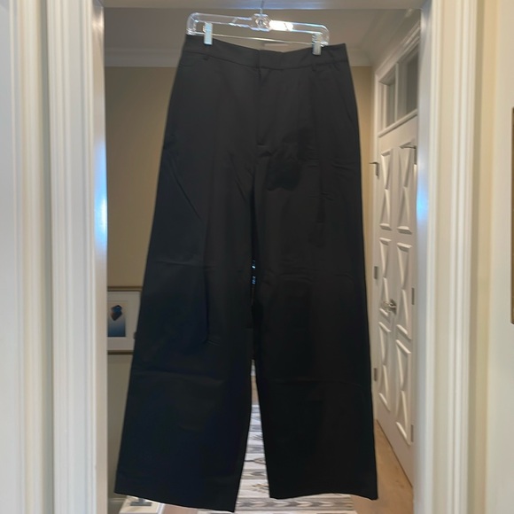Tibi cotton nylon stella pant in black (ml) - Picture 1 of 9